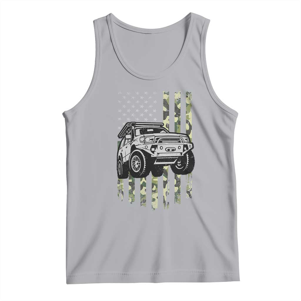 Camouflage American Flag UTV Side By Side SXS Off Road Car Tank Top TS11 Athletic Heather Print Your Wear