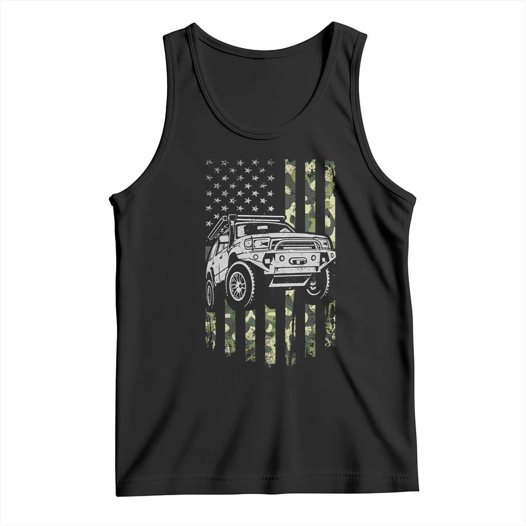 Camouflage American Flag UTV Side By Side SXS Off Road Car Tank Top TS11 Black Print Your Wear