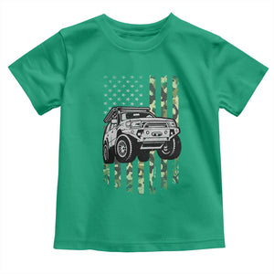 Camouflage American Flag UTV Side By Side SXS Off Road Car Toddler T Shirt TS11 Irish Green Print Your Wear