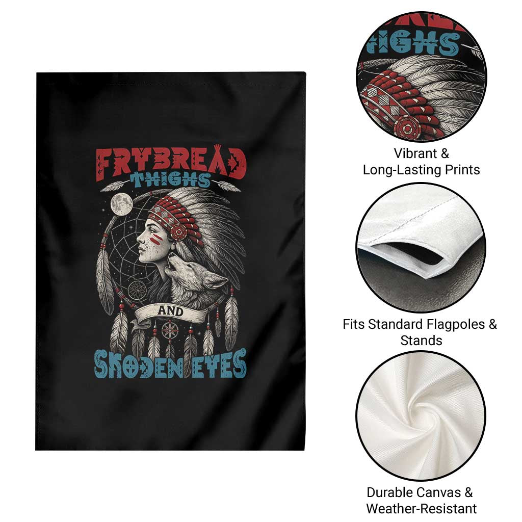 Native American Women Garden Flag Frybread Thighs Skoden Eyes Dreamcatcher TS11 Print Your Wear