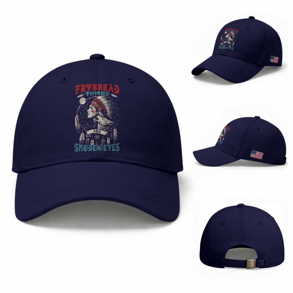 Native American Women Baseball Cap Frybread Thighs Skoden Eyes Dreamcatcher