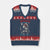 Native American Women V-Neck Knit Sweater Vest Frybread Thighs Skoden Eyes Dreamcatcher - Print Your Wear