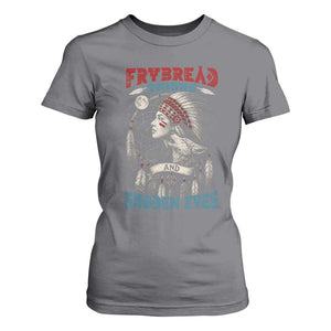 Native American Women T Shirt For Women Frybread Thighs Skoden Eyes Dreamcatcher TS11 Charcoal Print Your Wear