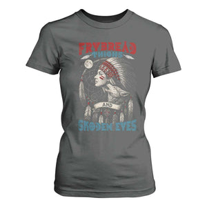 Native American Women T Shirt For Women Frybread Thighs Skoden Eyes Dreamcatcher TS11 Dark Heather Print Your Wear