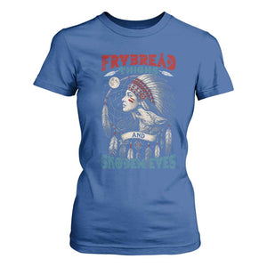 Native American Women T Shirt For Women Frybread Thighs Skoden Eyes Dreamcatcher TS11 Royal Blue Print Your Wear