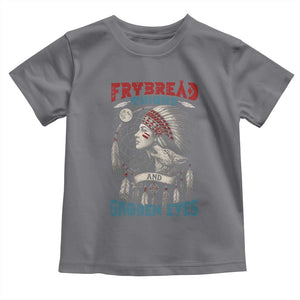 Native American Women Toddler T Shirt Frybread Thighs Skoden Eyes Dreamcatcher TS11 Charcoal Print Your Wear