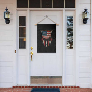 Native American Vintage Feathers USA Flag Garden Flag TS11 Print Your Wear