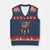 Native American Vintage Feathers USA Flag V-Neck Knit Sweater Vest - Print Your Wear