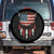 Native American Vintage Feathers USA Flag Spare Tire Cover TS11 No hole Black Print Your Wear