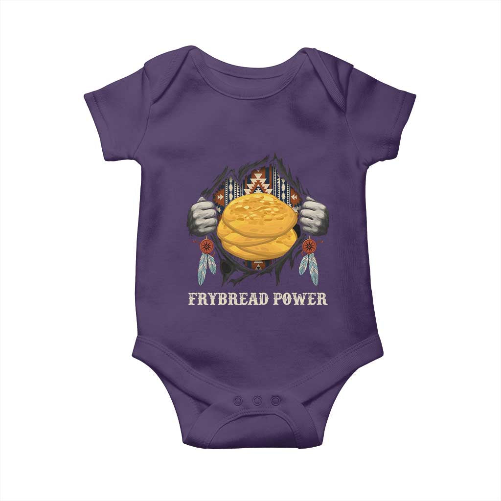 Frybread Power Baby Onesie Native American Indian Food TS11 Purple Print Your Wear