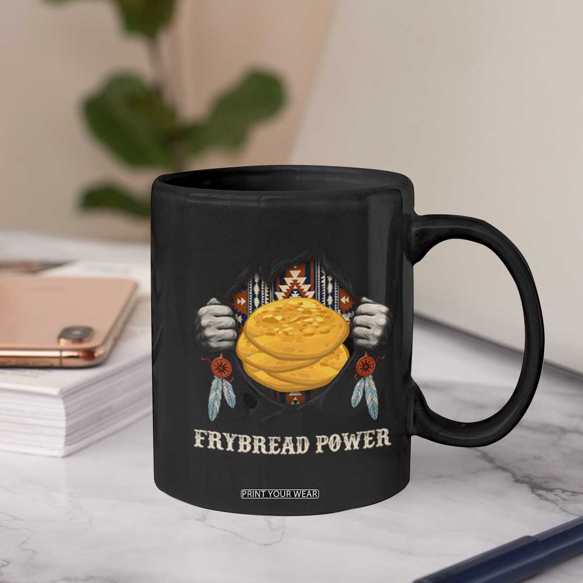 Frybread Power Coffee Mug Native American Indian Food TS11 Print Your Wear