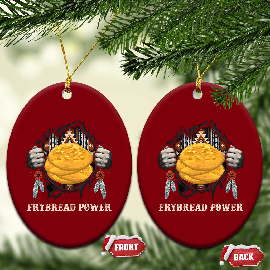 Frybread Power Ceramic Ornament Native American Indian Food