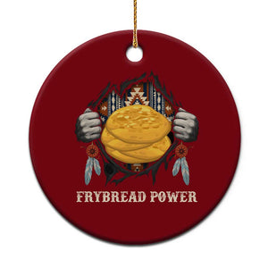Frybread Power Ceramic Ornament Native American Indian Food
