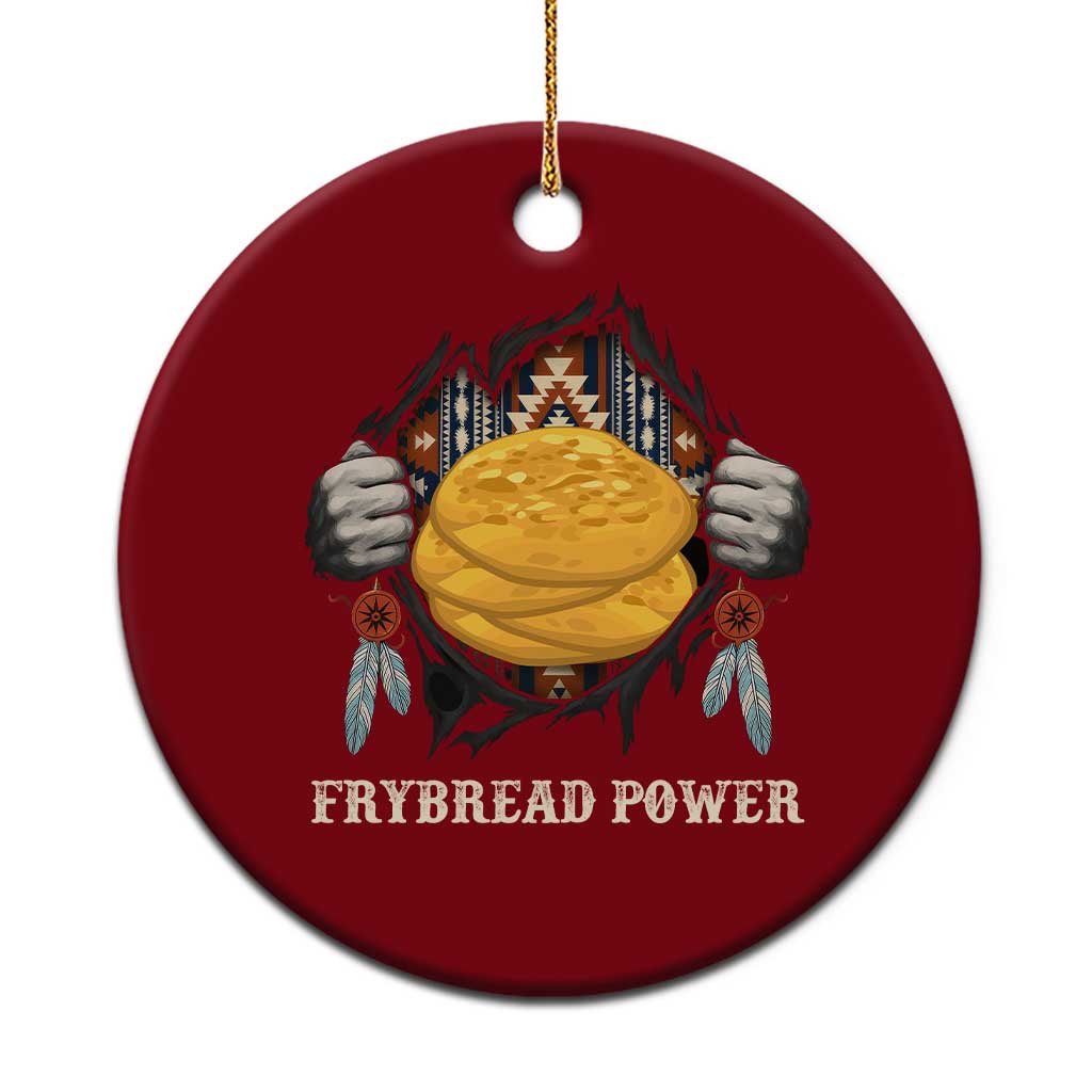 Frybread Power Ceramic Ornament Native American Indian Food TS11 1pc Red Print Your Wear