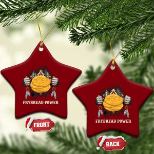 Frybread Power Ceramic Ornament Native American Indian Food