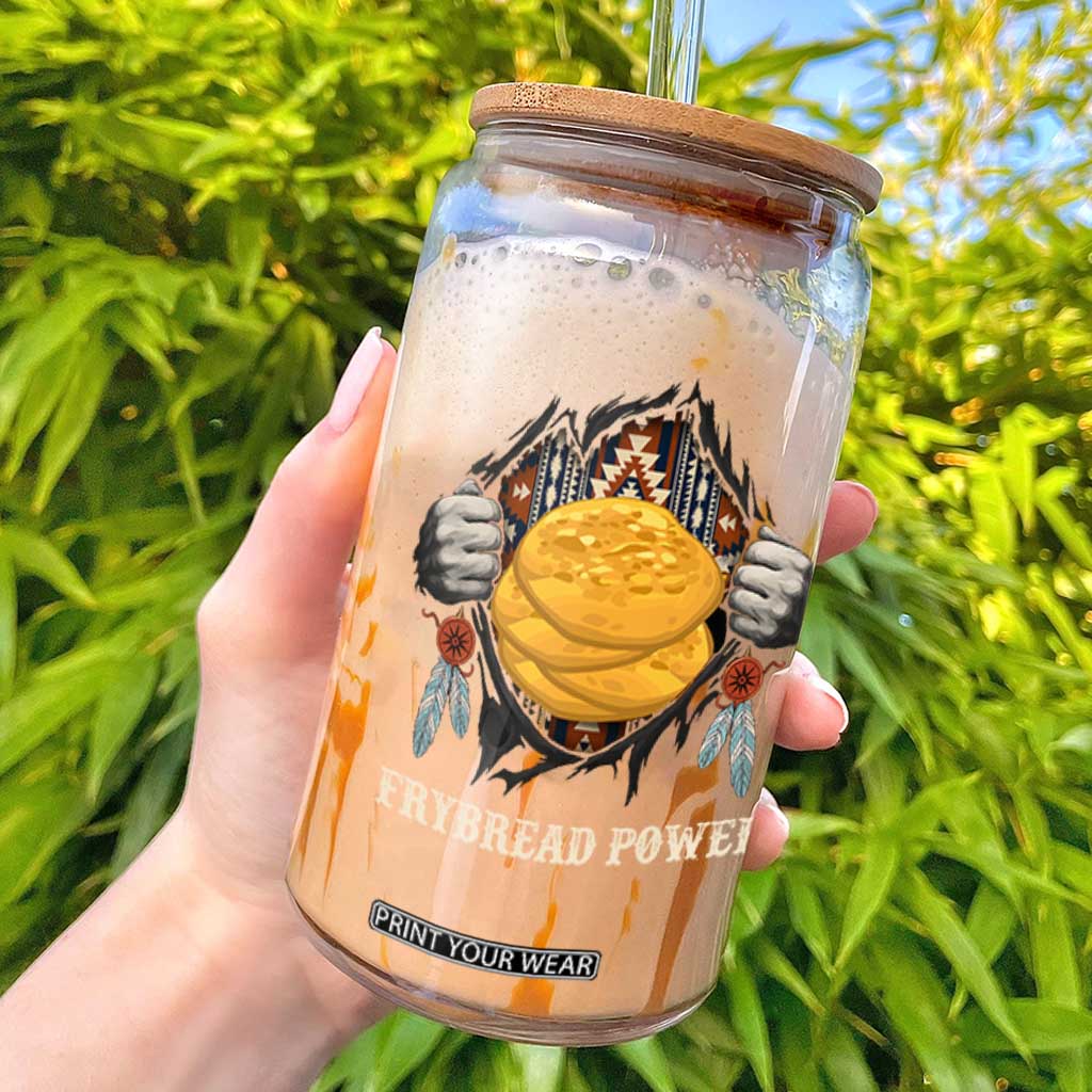 Frybread Power Glass Can Native American Indian Food TS11 Black Print Your Wear