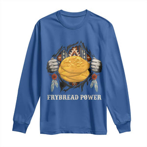 Frybread Power Long Sleeve Shirt Native American Indian Food TS11 Royal Blue Print Your Wear