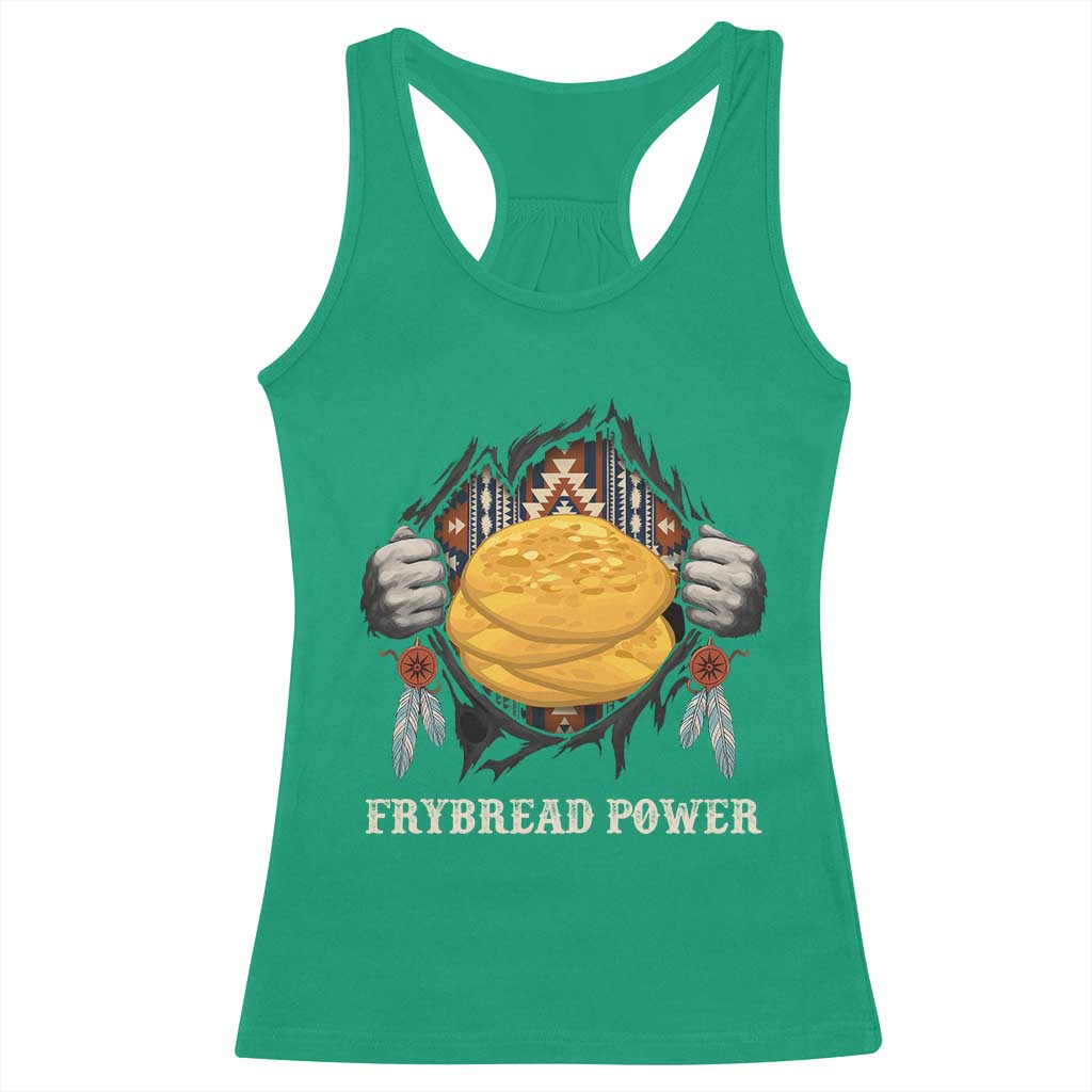 Frybread Power Racerback Tank Top Native American Indian Food TS11 Irish Green Print Your Wear