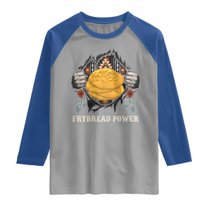 Frybread Power Raglan Shirt Native American Indian Food TS11 Sport Gray Royal Print Your Wear