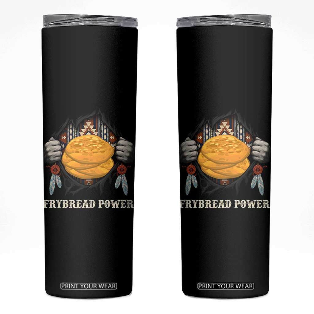 Frybread Power Skinny Tumbler Native American Indian Food TS11 Black Print Your Wear