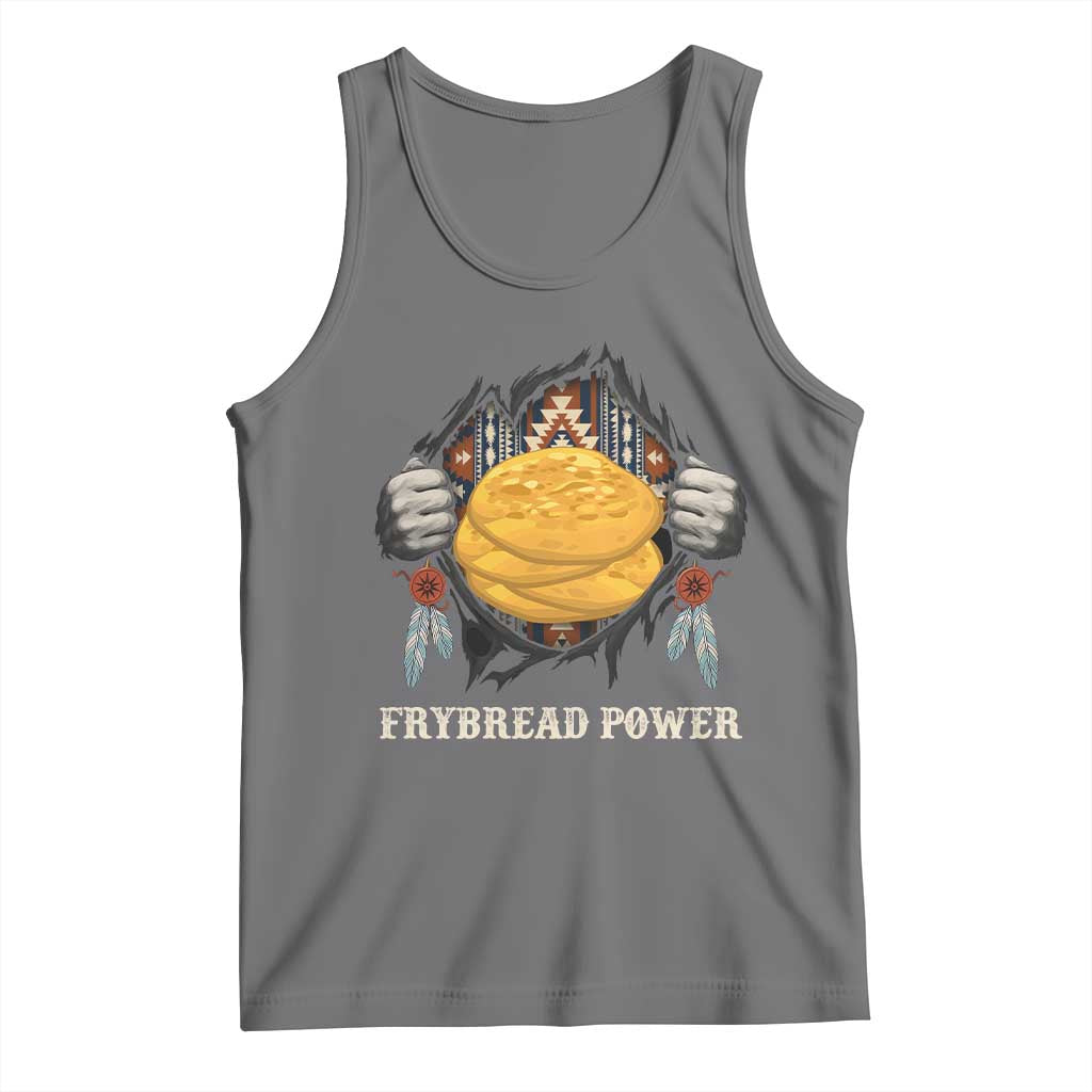 Frybread Power Tank Top Native American Indian Food TS11 Black Heather Print Your Wear