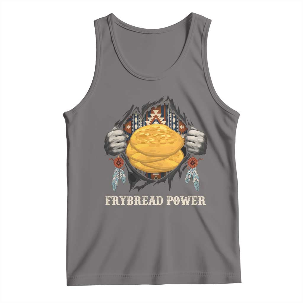 Frybread Power Tank Top Native American Indian Food TS11 Deep Heather Print Your Wear