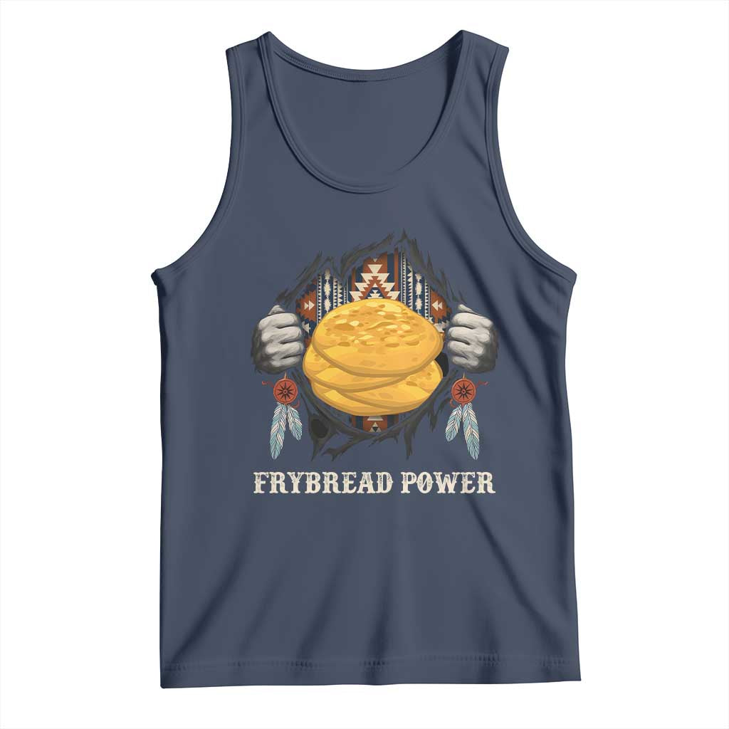 Frybread Power Tank Top Native American Indian Food TS11 Navy Print Your Wear