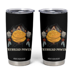 Frybread Power Tumbler Cup Native American Indian Food TS11 Black Print Your Wear