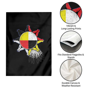 Oglala Lakota Native American Medicine Wheel Feathers Garden Flag TS11 Print Your Wear