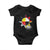 Oglala Lakota Native American Medicine Wheel Feathers Baby Onesie TS11 Black Print Your Wear
