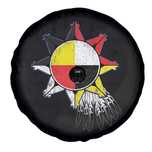 Oglala Lakota Native American Medicine Wheel Feathers Spare Tire Cover TS11 Print Your Wear