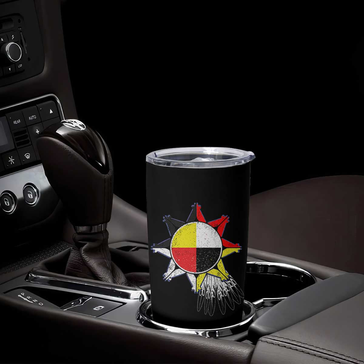 Oglala Lakota Native American Medicine Wheel Feathers Tumbler Cup TS11 Print Your Wear