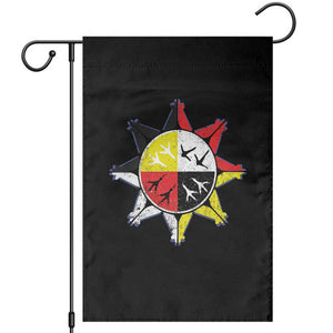 Oglala Lakota Nation Medicine Wheel Native American Garden Flag TS11 Black Print Your Wear