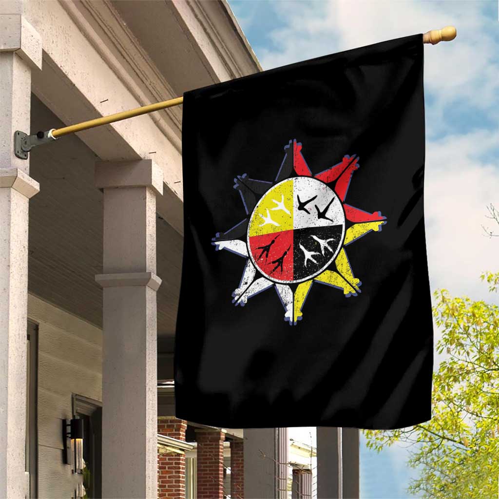 Oglala Lakota Nation Medicine Wheel Native American Garden Flag TS11 Print Your Wear