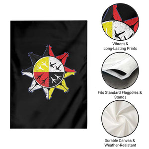 Oglala Lakota Nation Medicine Wheel Native American Garden Flag TS11 Print Your Wear