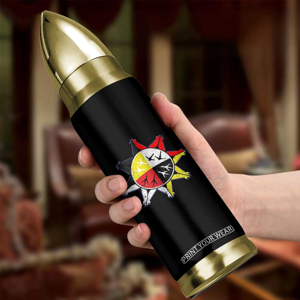 Oglala Lakota Nation Medicine Wheel Native American Bullet Tumbler TS11 Print Your Wear