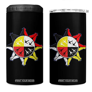 Oglala Lakota Nation Medicine Wheel Native American 4 in 1 Can Cooler Tumbler TS11 One Size: 16 oz Black Print Your Wear