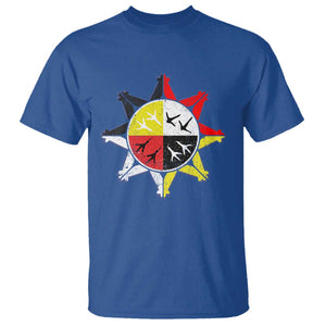 Oglala Lakota Nation Medicine Wheel Native American T Shirt TS11 Royal Blue Print Your Wear