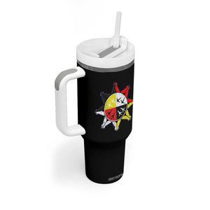 Oglala Lakota Nation Medicine Wheel Native American Tumbler With Handle TS11 Print Your Wear