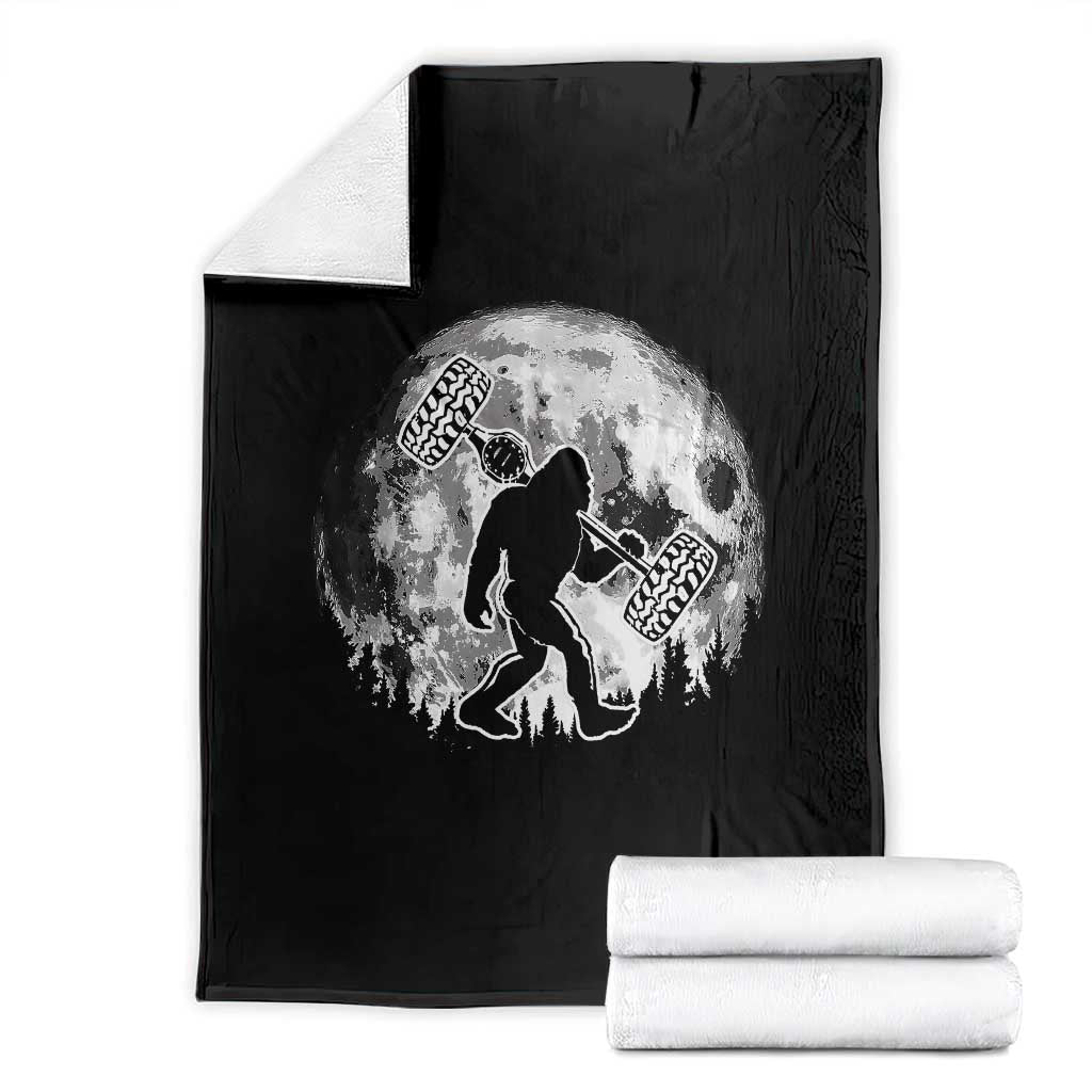 Funny Bigfoot Offroad Car Night Stroll Adventure Throw Blanket TS11 Black Print Your Wear