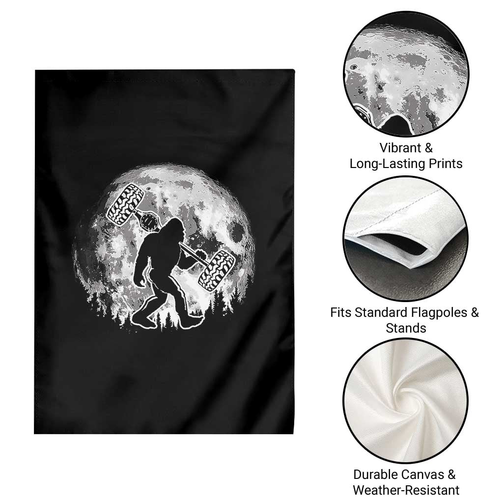 Funny Bigfoot Offroad Car Night Stroll Adventure Garden Flag TS11 Print Your Wear