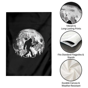 Funny Bigfoot Offroad Car Night Stroll Adventure Garden Flag TS11 Print Your Wear