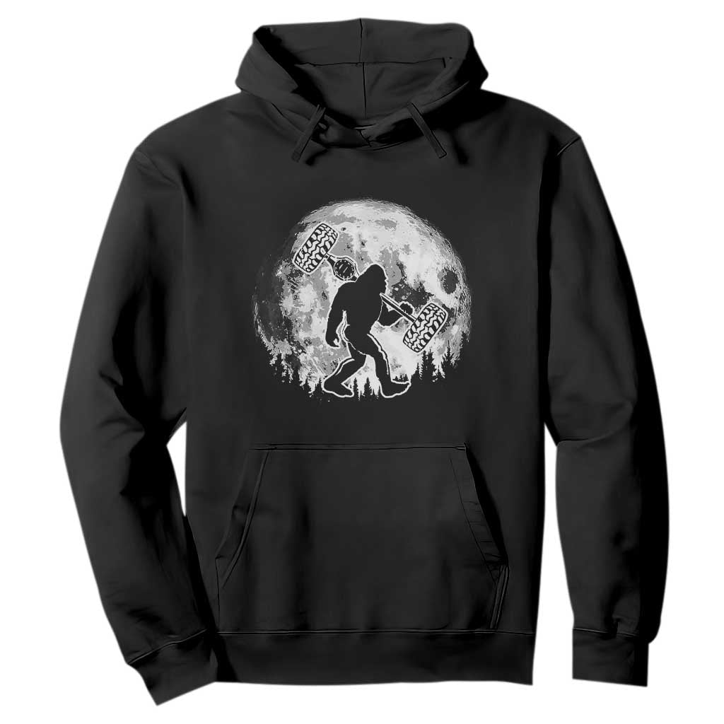 Funny Bigfoot Offroad Car Night Stroll Adventure Hoodie TS11 Black Print Your Wear