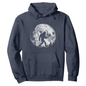 Funny Bigfoot Offroad Car Night Stroll Adventure Hoodie TS11 Navy Print Your Wear
