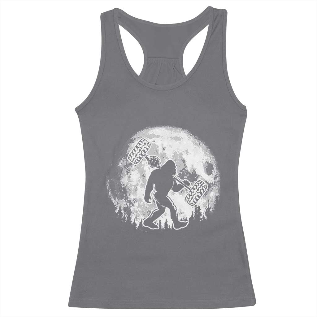 Funny Bigfoot Offroad Car Night Stroll Adventure Racerback Tank Top TS11 Charcoal Print Your Wear