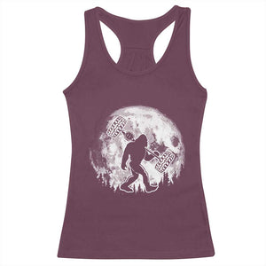 Funny Bigfoot Offroad Car Night Stroll Adventure Racerback Tank Top TS11 Maroon Print Your Wear