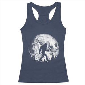 Funny Bigfoot Offroad Car Night Stroll Adventure Racerback Tank Top TS11 Navy Print Your Wear