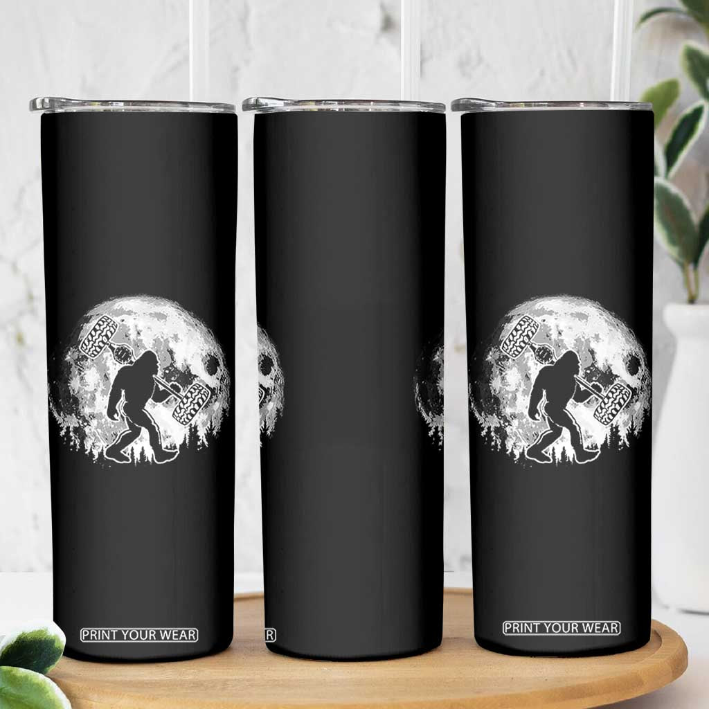 Funny Bigfoot Offroad Car Night Stroll Adventure Skinny Tumbler TS11 Print Your Wear