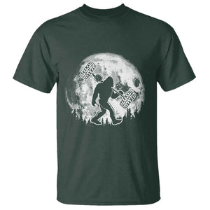 Funny Bigfoot Offroad Car Night Stroll Adventure T Shirt TS11 Dark Forest Green Print Your Wear
