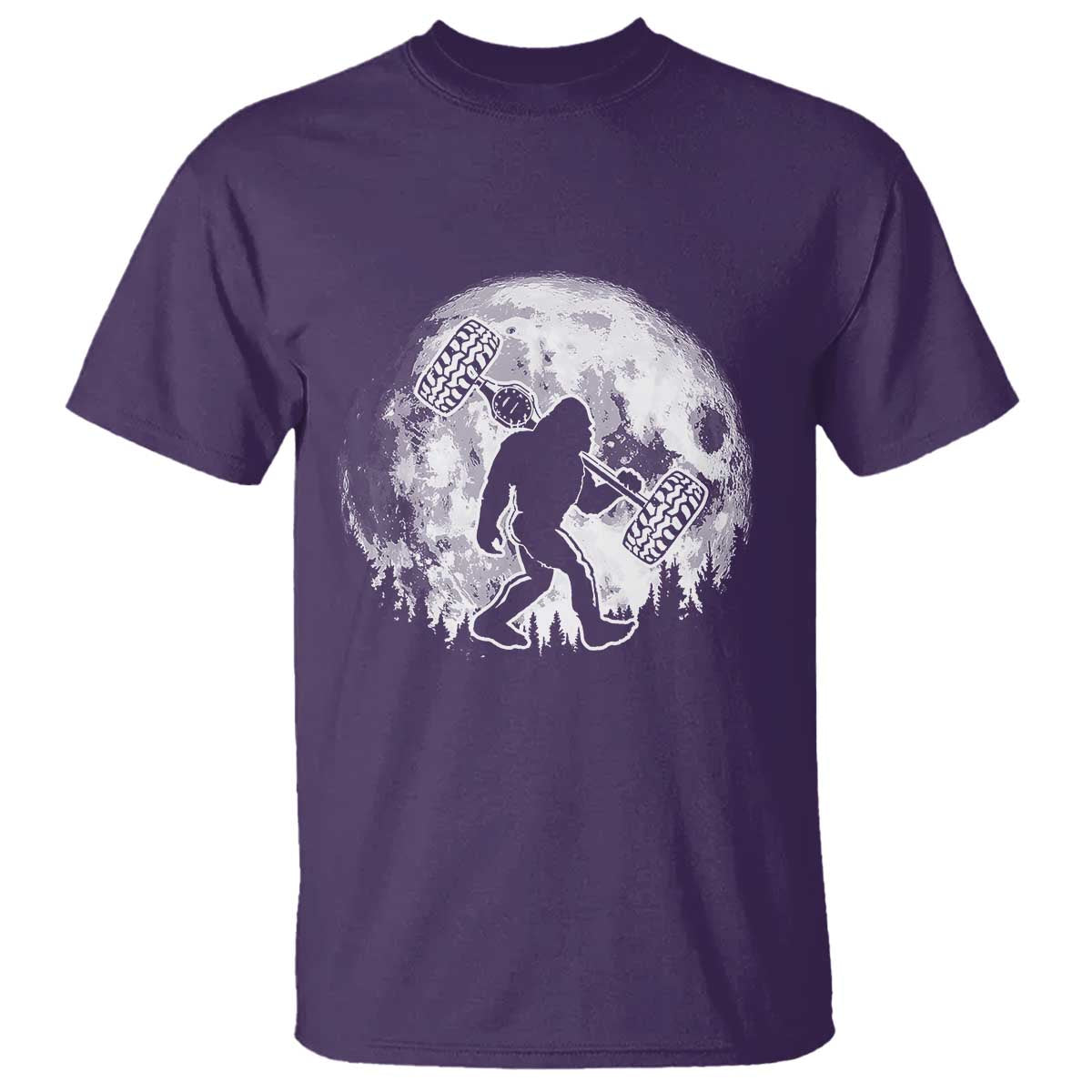 Funny Bigfoot Offroad Car Night Stroll Adventure T Shirt TS11 Purple Print Your Wear